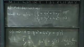 Lec 21: Gradient fields and potential functions | MIT 18.02 Multivariable Calculus, Fall 2007