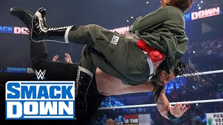 Brock Lesnar attacks Sami Zayn to face Roman Reign