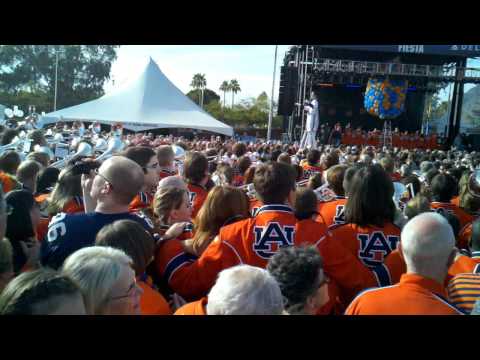 The Alma Mater & "War Eagle" (the fight song) at the Auburn BCS pep rally in Scottsdale, Arizona