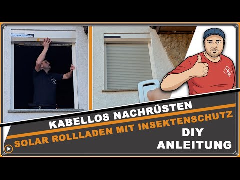 Solar Rollladen mit Insektenschutz SELBER einbauen | Komplette Montage-Anleitung