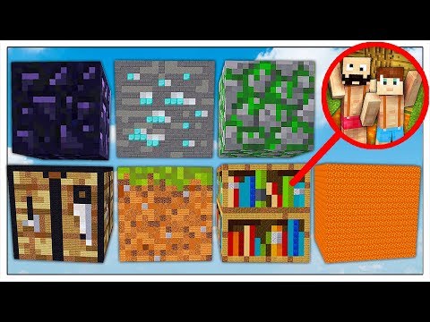COME SOPRAVVIVERE IN TUTTI I BLOCCHI GIGANTI DI MINECRAFT ITA!