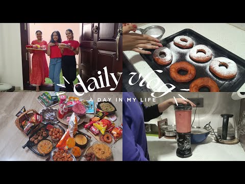 VLOG || Colour theme party preparation vlog 🎉🥳 || Donut recipe || ಕಲರ್ ಥೀಮ್ ಪಾರ್ಟಿ 🤩|| part 1