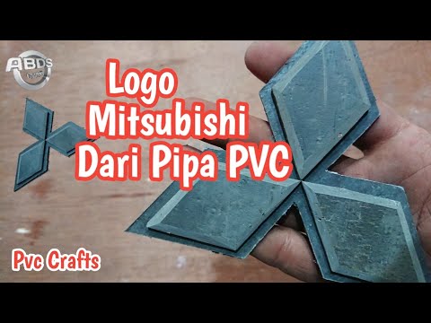 How to make a Mitsubishi Logo from PVC Pipe | Mitsubishi Logo | Pvc Crafts 017