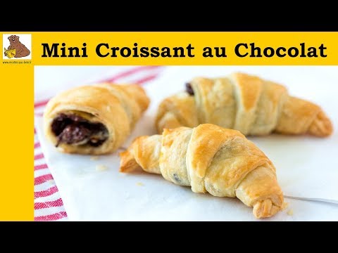 Mini Croissant au Chocolat - recette rapide et facile