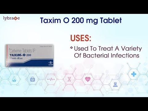 Taxim o 200 cefixime tablets