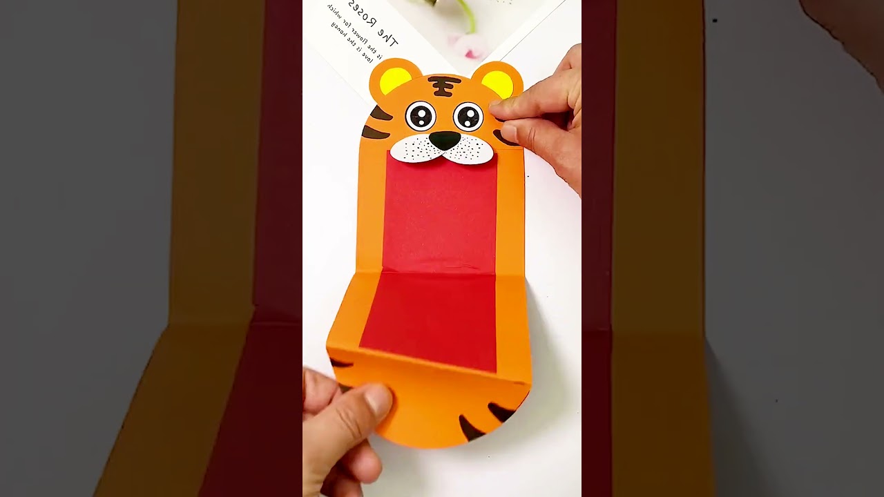 Let's Make A Tiger Head Hand Puppet With The Children | DIY Handmade
