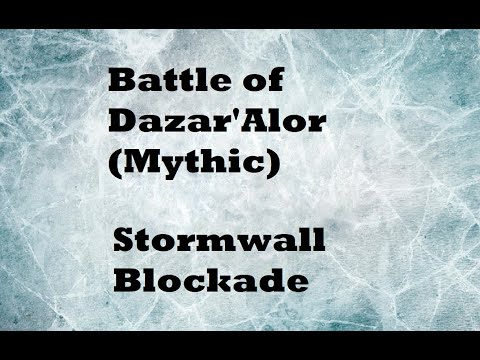Wow - Solo Monk - Battle of Dazar'Alor (Mythic mode) - Stormwall Blockade - 10.1