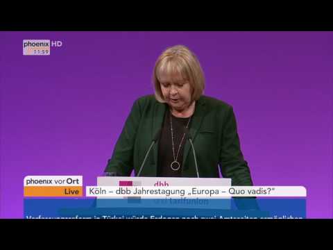 dbb-Jahrestagung: Rede von Hannelore Kraft am 09.01.2017