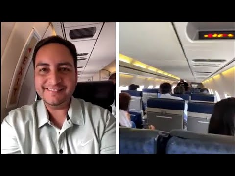 State Rep. Philip Cortez, D-San Antonio, aboard a plane bound for Washington, D.c., on July 12, ...