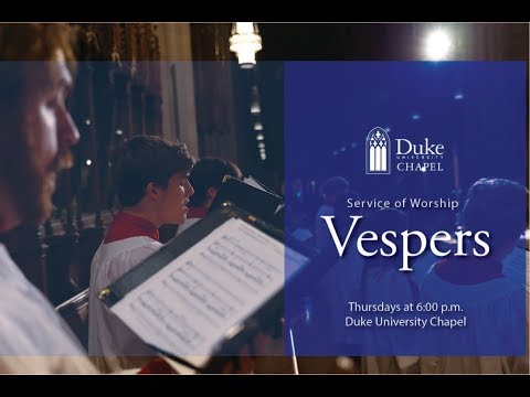 Choral Vespers Worship Service - 1/24/19