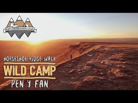 Horseshoe Ridge solo WILD CAMP - Brecon Beacons - Pen Y Fan - Wales