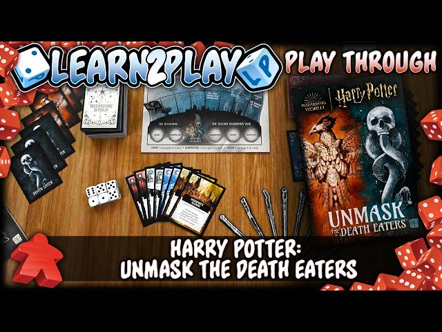Vídeo relacionado con USAopoly Harry Potter: Unmask The Death Eaters Board Game | Engaging Social Deduction Game Set in The Wizarding World of Harry Potter | Hidden Roles & Bluffing Game | Ages 11 and up; 4-8 Players