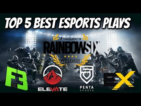 TOP 5 BEST RAINBOW 6 SIEGE PRO LEAGUE PLAYS - Rainbow 6 Siege