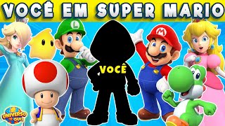 😱Crie sua Versão em Super Mario 🍄⭐ Você no Universo Mario, Luigi e Princesa Peach
