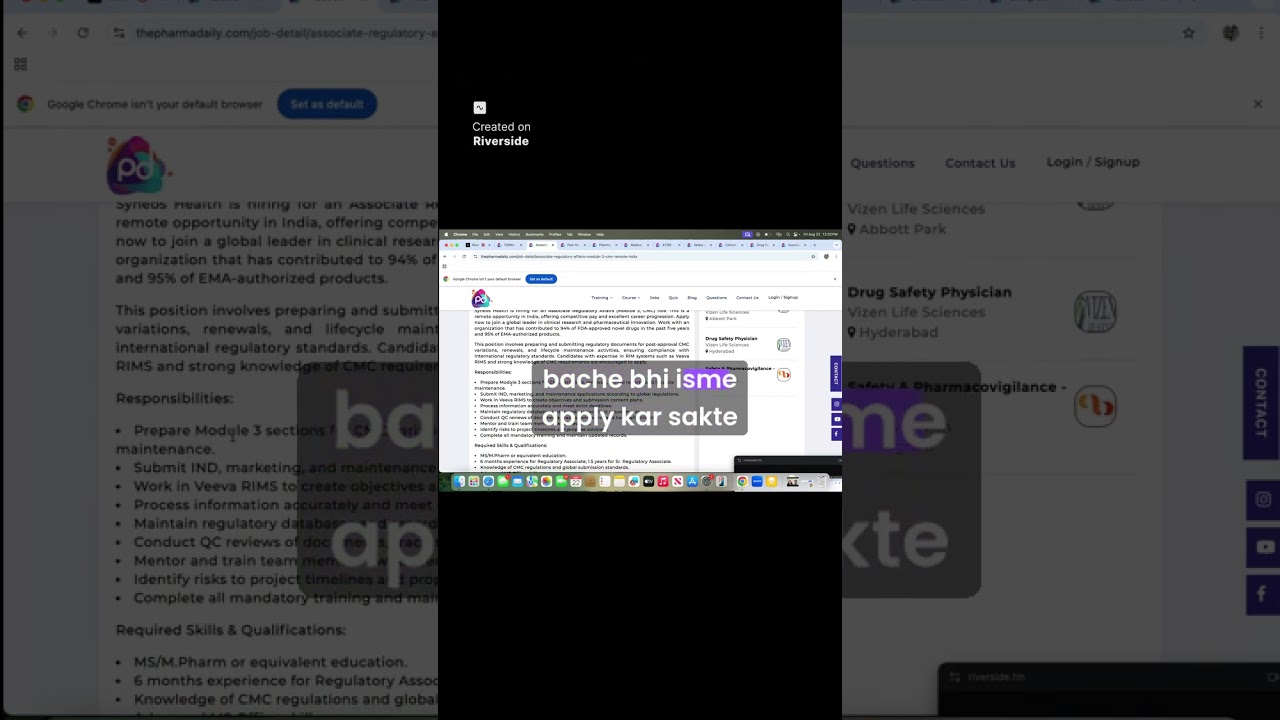 Apply Fresher Job for Associate Regulatory Affairs job in Syneos Health Company|2025| ThePharmaDaily