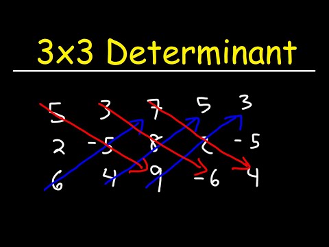 How To Find the Determinant of a 3x3 Matrix - The Easy Way!