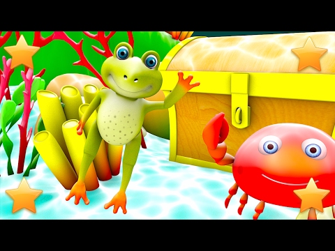 Five Little Speckled Frogs | Kindergarten Nursery Rhymes & Songs for Kids