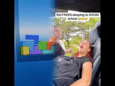 Kid FAKES Sleeping to avoid SCHOOL 🤣🤣🤣
