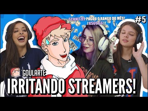 JOVENS REAGEM A GOULARTE - IRRITANDO STREAMERS COM DOAÇÕES...