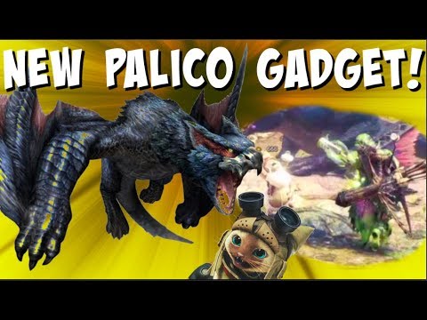 [MHW/PS4] NEW PALICO GADGET! MONSTER REBORN!