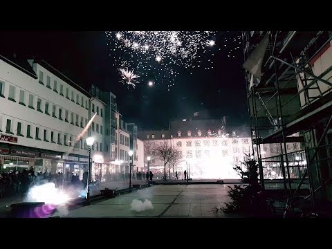Silvester Feuerwerk Koblenz 2017 17/18 Münzplatz