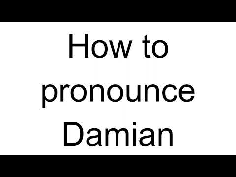 How to Pronounce Damian (English)