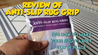 REVIEW OF ANTI - SLIP RUG GRIP ♧ TIPS HOW TO MAKE YOUR RUG / CARPET STAY IN PLACE ♧ JnC CORNER