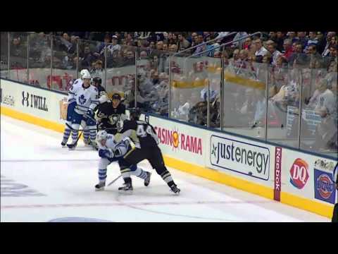 Kris Letang nails Michail Grabovski HD