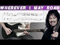METALLICA WHEREVER I MAY ROAM Guitar Cover With TAB Lesson