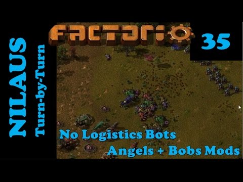 Lets Play Factorio S6E35 - Lets do some design.. Oh no aliens everywhere