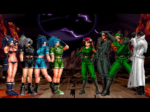 [KOF Mugen] Leona Heidern Team vs Heidern Team