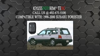 How To Replace Subaru Forester Key Fob Battery 1998 1999 2000