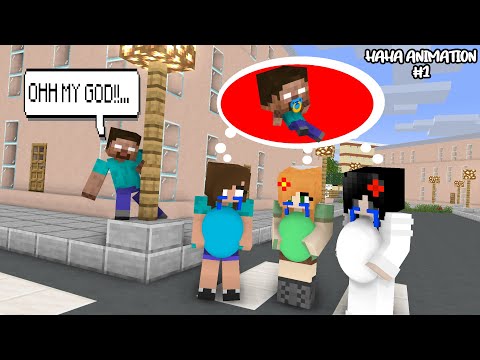 Herobrine Become Father - Monster School Love Story (HAHA ANIMATION, BIG SCHOOL)