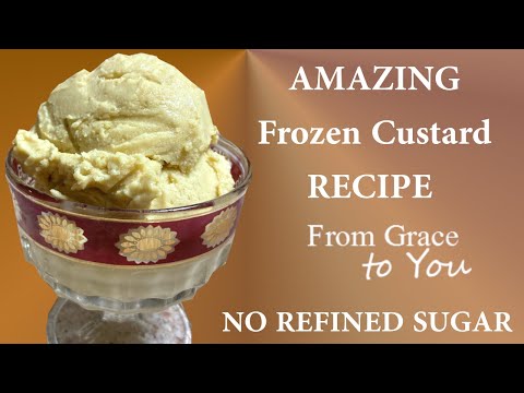 BONUS Super Delicious Very Nutritious Frozen Custard Making with Organic Dates and No Refined Sugar
