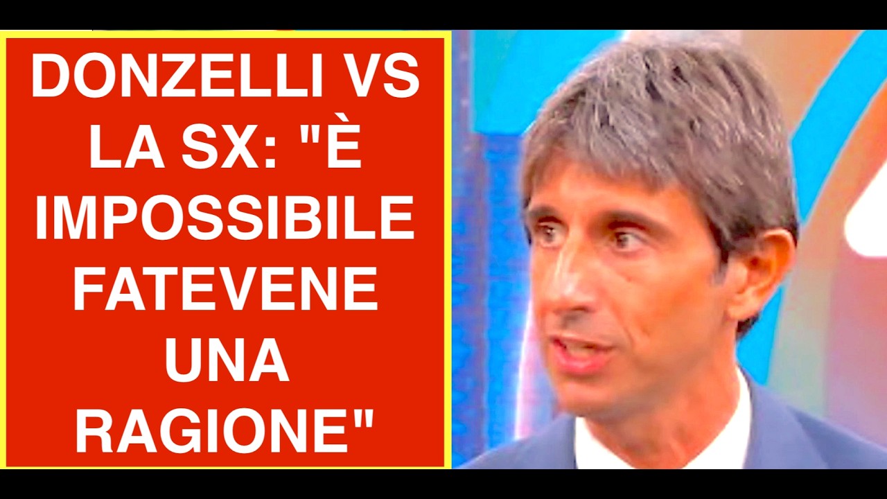 DONZELLI IN TV: "È IMPOSSIBILE FATEVENE UNA RAGIONE"  4 DI SERA SU RETE4