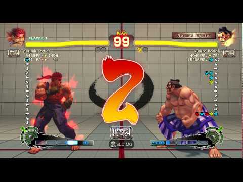 USFIV~ Evil Ryu (nerima addict) vs.  E.Honda (kusiro honda) HD