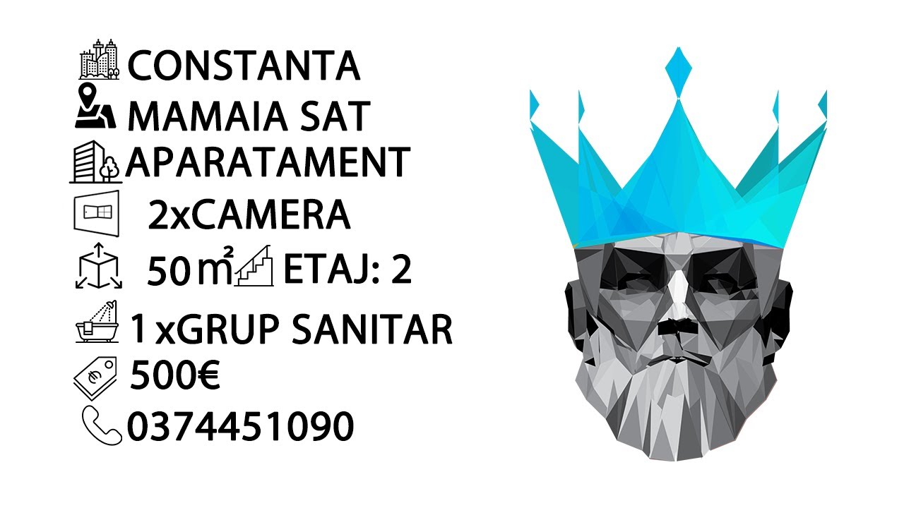 Tur video Mamaia-Sat | 2 Camere | Modern | AC | Centrala | Parcare |  Termen Lung