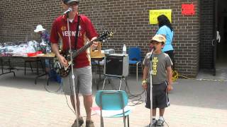 Chris and Farhan singing Train in Vain.