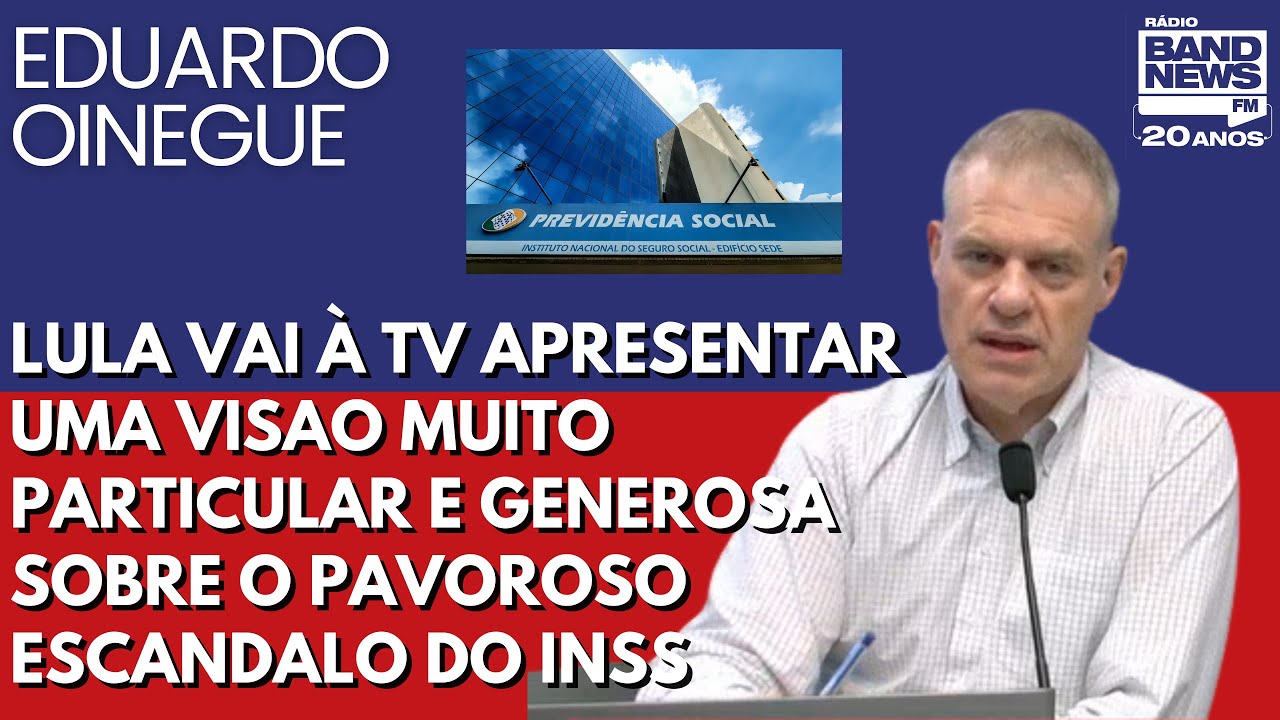 Oinegue: Lula vai à TV apresentar uma visao muito particular e generosa sobre o escandalo do INSS