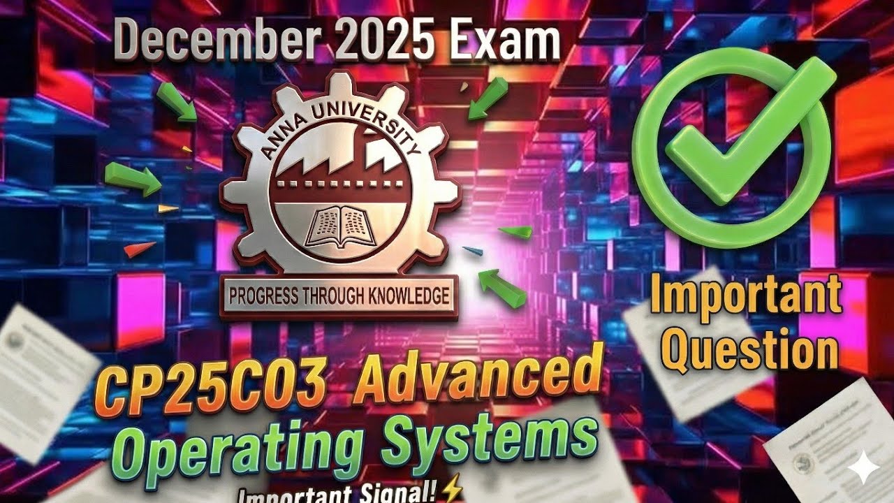 CP25C03 Important Question | Advanced Operating Systems Important Question #CP25C03 #cp25c03