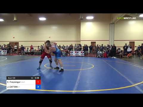 2018 Marine Corps US Open/Masters D Greco Roman 100 RR Rnd 3 - Edward Freysinger (Unat) Vs. JOSEPH