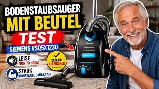 Bodenstaubsauger mit Beutel Test: Siemens VSQ5X1230 leise & stark!