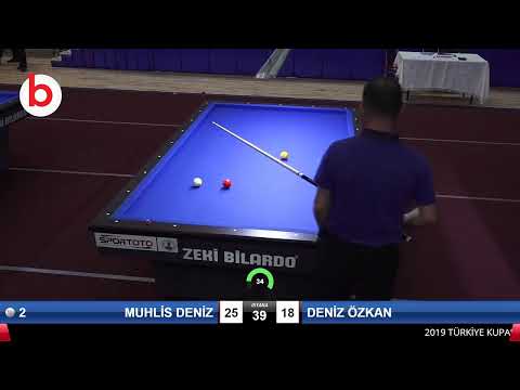 MUHLİS DENİZ & DENİZ ÖZKAN Bilardo Maçı - 2019 TÜRKİYE KUPASI 2.ETAP ERKEKLER-4.ÖN ELEME