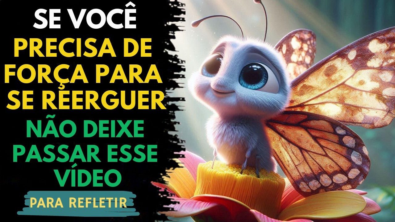 Transformação na Adversidade - A Borboleta Que Redescobriu Suas Cores - Reflexão, Inspiradora