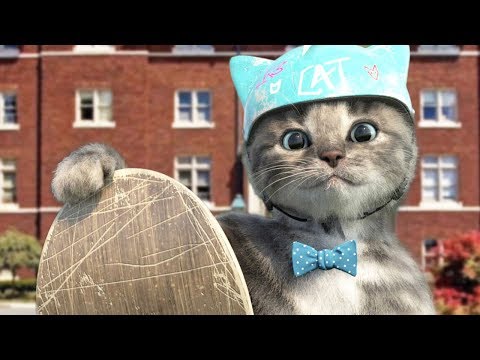 Gatos Preescolar - Gatito ir al colegio Aventuras | Dibujos Animados Infantiles