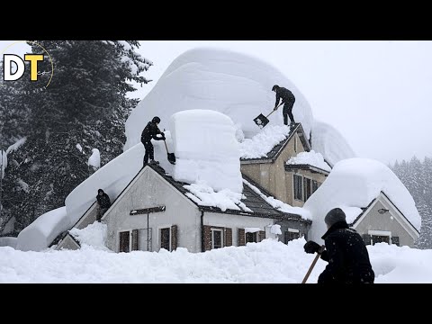Piedmont,Italy Under Snow! Record 3-Meter Snowfall Paralyzes Life in Prato Nevoso!