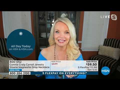 Connie Craig Carroll Jewelry Sloane Magnesite Drop Neckl...