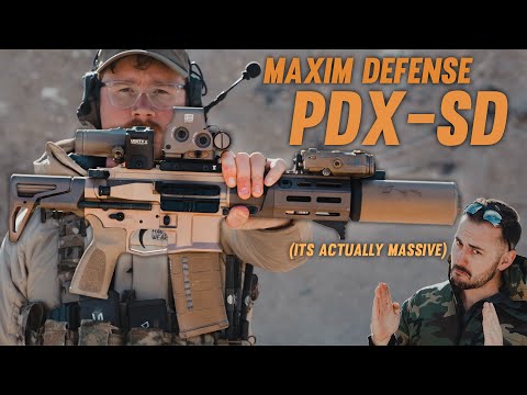 Shooting the Maxim Defense PDX 5.56 Suppressed. 