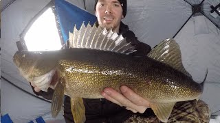 EARLY ICE | Mille Lacs Lake | BIG WALLEYE! (Underwater Camera)