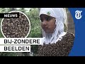 Meisje (12) bedekt zichzelf met duizenden bijen